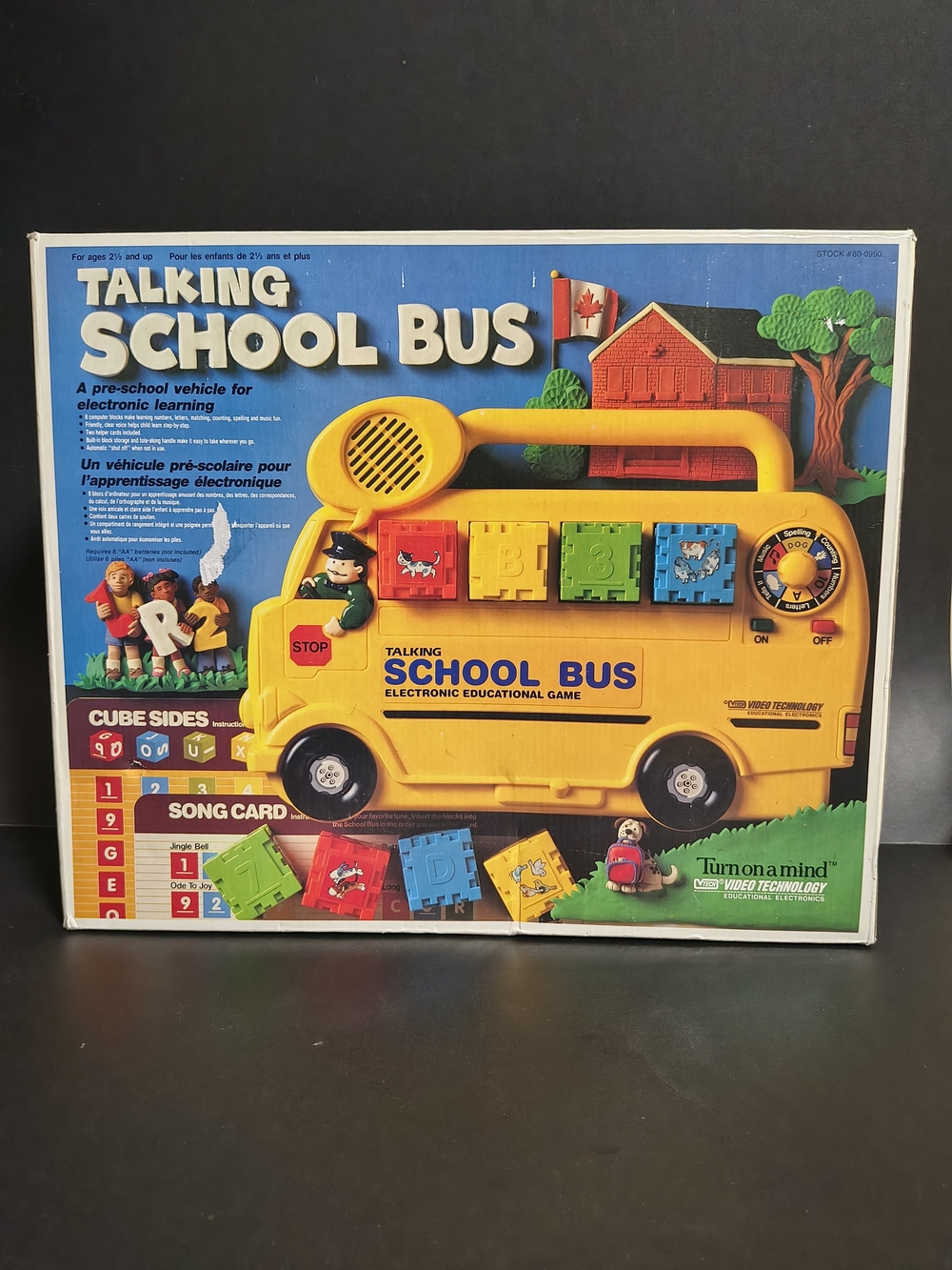 Vtech Talking School Bus Education Toy Musical Phonic Sounds Original Box